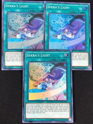 YUGIOH SEKKA S LIGHT OP09-EN011 SUPER X3 (NM)