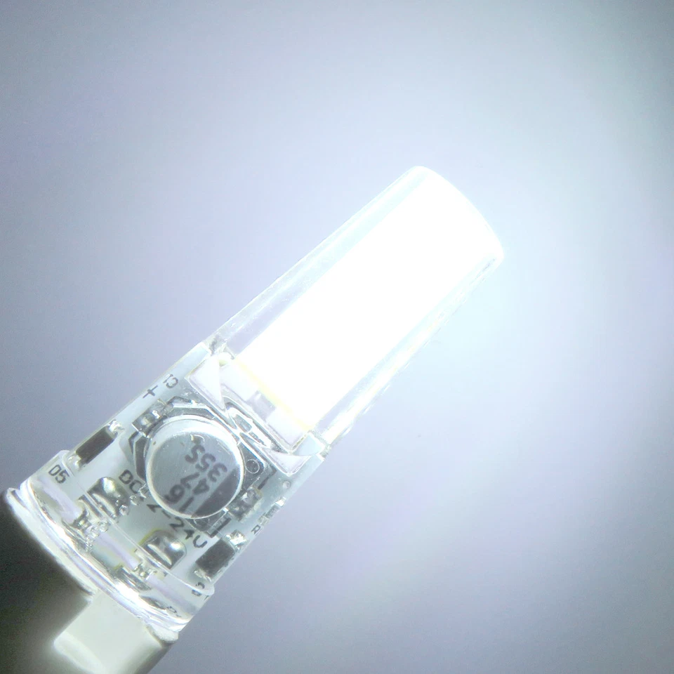 10pcs E12 Candelabra C7 COB 2508 LED bulb 3W DC12~24V White Landscape light Lamp - Image 2 of 4