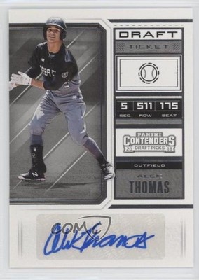2018 Panini Contenders Draft Picks Draft Ticket Auto Alek Thomas #70 Auto 0c6