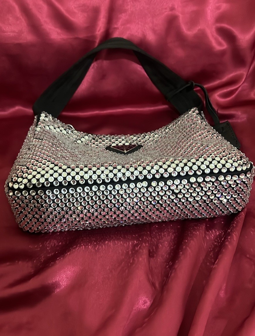 Prada Satin Crystal Re-Edition 2000 Mini Bag | eBay