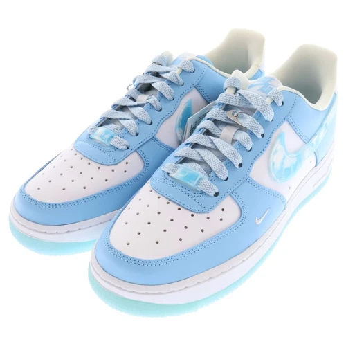 NIKE WMS Air Force 1 Low Celestine Blue Women's Cut Sneakers Light US 8.5 Used 4 - Picture 3 of 7