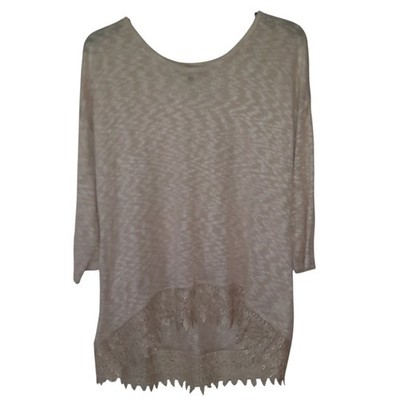 Absolutely Famous Cream Color Sweater Size 3X