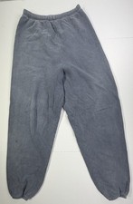 Joah Brown Washed Gray Sweatpants Joggers XS S Vintage Style Fleece
