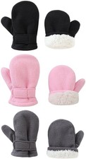 Baby Toddler Mittens Boys Girls Winter Outdoor Gloves Kids Easy-On Fleece War...