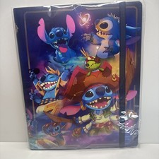 Disney Lorcana TCG Stitch 3-Ring 9-Pocket Binder 252 Cards NEW