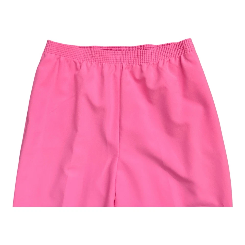 Pantalones Alia Petites 14P Rosa Pull On Cintura Elástica Pierna Recta Mujer 27" Entrepierna Foto 3 de 4