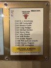 Michael Jordan Chicago Bulls Vintage Basketball Plaque with Two NM Trading Cards — photo 6