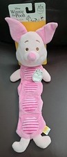 Disney 16" Winnie the Pooh Dog Toy w/5 Squeakers  Crinkle, Pink, New