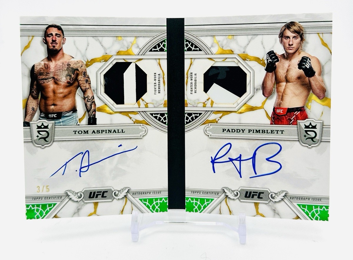 2024 Topps UFC Royalty Dual Auto Book - Paddy Pimblett Tom Aspinal 2024 Topps UFC Royalty Dual Auto Book - Paddy Pimblett Tom Aspinal