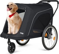 R8 Pro Extra Large Foldable Pet Stroller, Dog Stroller  Pet Trailer for Larg...