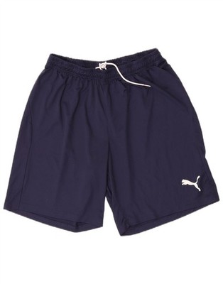 Puma Mens Sport Shorts Large Navy Blue Polyester BR06
