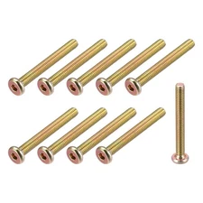 Hex Socket Head Machine Screws, (M6x50mm) 10Pcs, Carbon Steel Screws