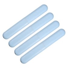 4pcs Traveling Toothbrush Holders Case Box for Travel Blue 8.07''x1.22''x0.83''