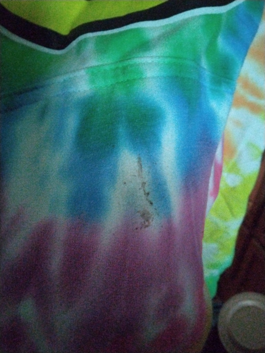 Nickelodeon All That Jacket Large Rainbow Tie Dye Hoodie View 3