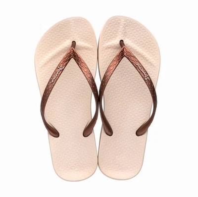 Ipanema Anatomica Tan Fem Flip Flops IP.81030.AG183 Beige/Copper NEW - Image 1 of 3