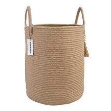Rope Laundry Basket Laundry Hamper for Clothes Woven Storage Basket for Living