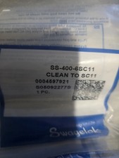 Lot Of 5 Swagelok SS-400-6SC11 Union 1/4" Tube-Fitting SC11 Cleaned NEW