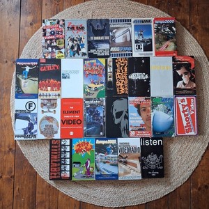 SKATEBOARD VHS KONVOLUT ZERO SHORTYS TOY MACHINE 411 ELEMENT BLACK LABEL