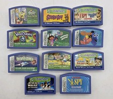 Leap Frog Leapster Games Scholastic Pixar Disney NickJr Lot Of 11 Cartridges VTG