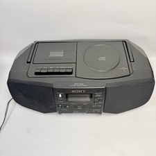 Sony CFD-S33 CD Cassette Boombox AM FM Radio Mega Bass Tested Working