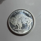 1/4 oz .999 Fine Silver Buffalo Round