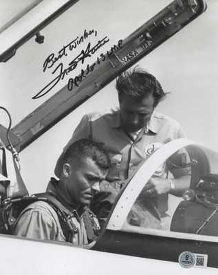 FRED HAISE ASTRONAUT SIGNED AUTOGRAPH 8x10 PHOTO BECKETT BAS NASA APOLLO 13