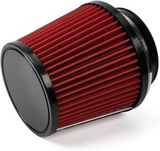 4" 100mm Inlet Truck Air Filter Dry High Flow Clamp-On Cone Air Intake Filter