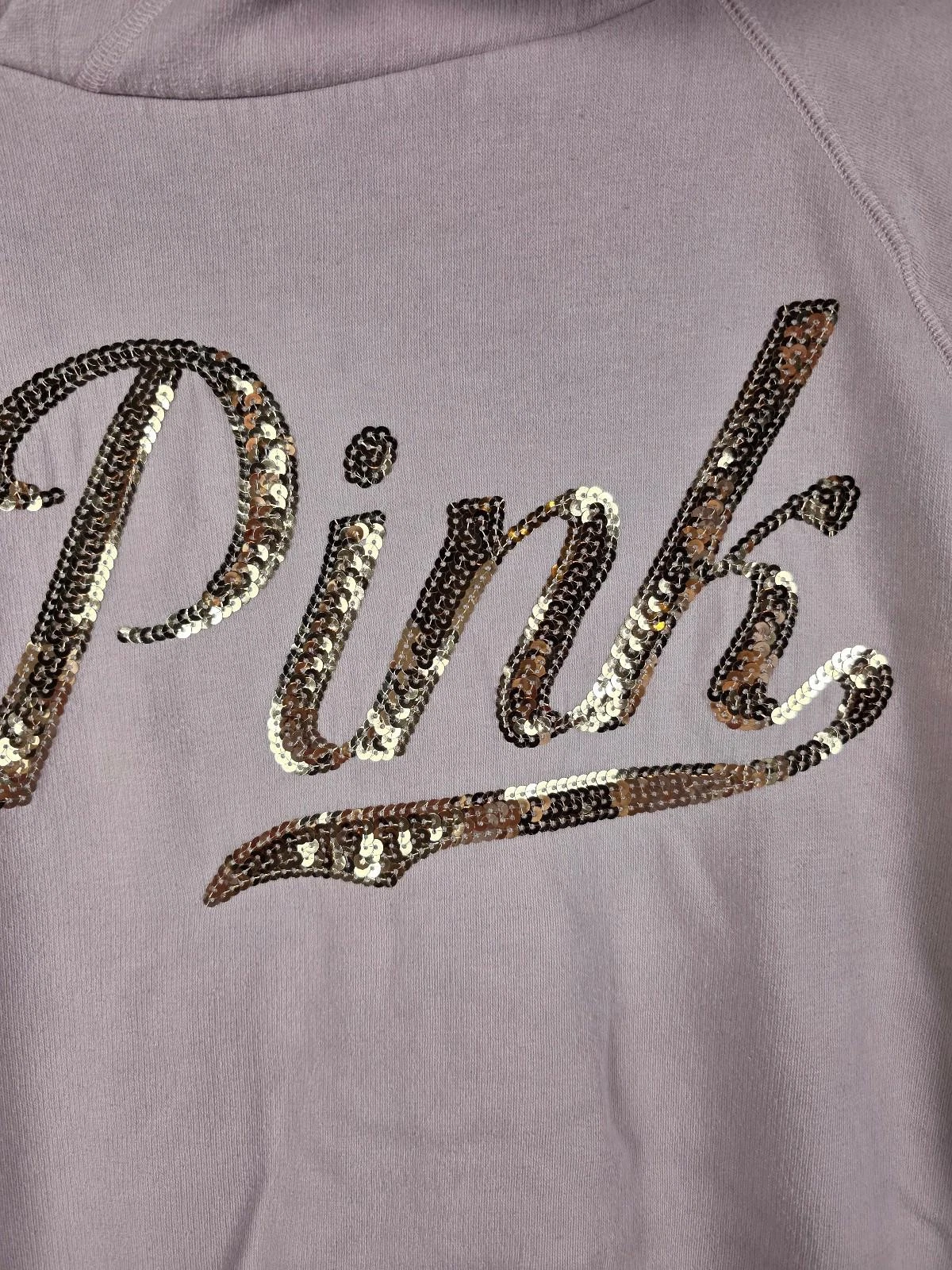 UNDERCOVER Maglione maglia felpa media Victorias secret rosa logo BLING paillettes