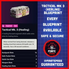 🎮 ARC RAIDERS - TACTICAL MK 3 HEALING BLUEPRINT - ALL PLATFORMS
