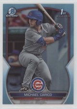 2023 Bowman Draft Chrome Sky Blue Refractor Michael Carico #BDC-170 sc8
