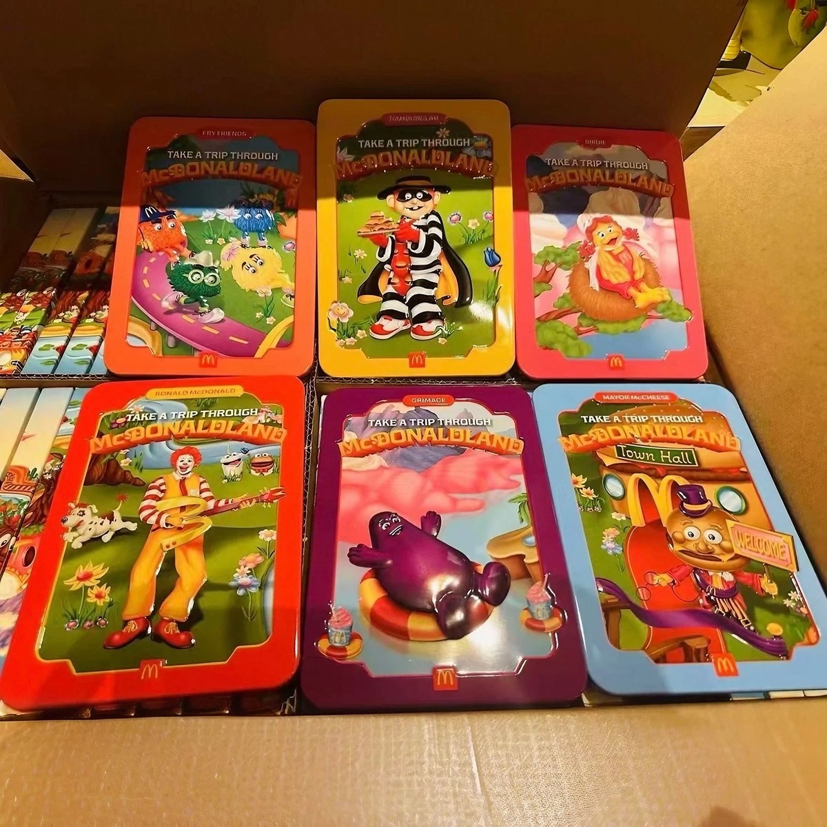 マクドナルドランド キャラクター 缶 4つセット ロナルド アメトイ