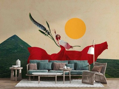 3D Creative Modern Art Self-adhesive Removeable Wallpaper Wall Mural 260
