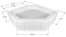 ICON 15232 Shower Pan Kit