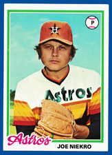 1978 Topps - Joe Niekro #306 - Houston Astros