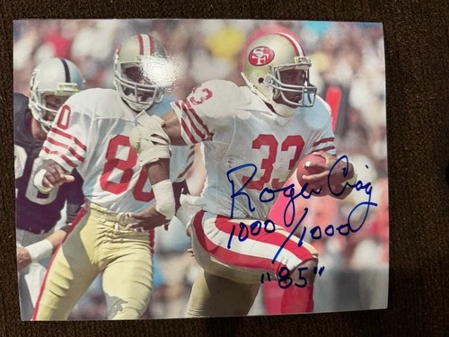 Roger Craig signed 8x10 photo Superbowl San Francisco 49ers autographed RB