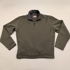 Wrangler Sz 2XL Authentics Pullover Men Fleece Quarter Zip Sweater Outdoors Gorp