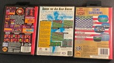 NBA Jam TE FIFA Soccer 95 Tecmo Super Bowl Sega EA Sports Lot Untested
