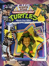 Vintage - TMNT - Teenage Mutant Ninja Turtles - Movie Star Mike - 1992 W/Card