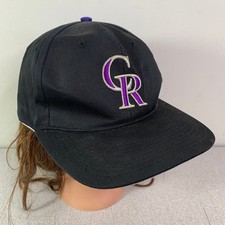 New Era Colorado Rockies MLB Black Snapback Baseball Cap Dad Hat