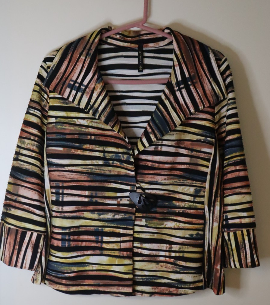 IC Collection by Connie K Textured Jacket Blouse … - image 1