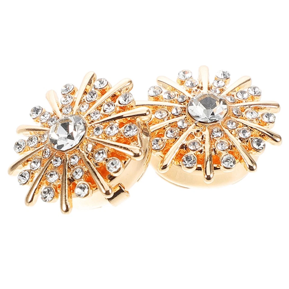  Hemd Manschettenknöpfe Knopf Abdeckung Damen Strassmanschettenknöpfe - Bild 4 von 4