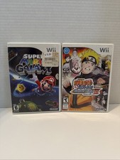 Super Mario Galaxy & Naruto Clash of Ninja Revolution III Wii Games