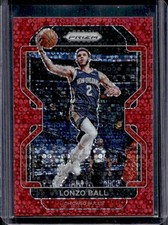 2021-22 Panini Prizm Lonzo Ball Fast Break Red #/100 Bulls