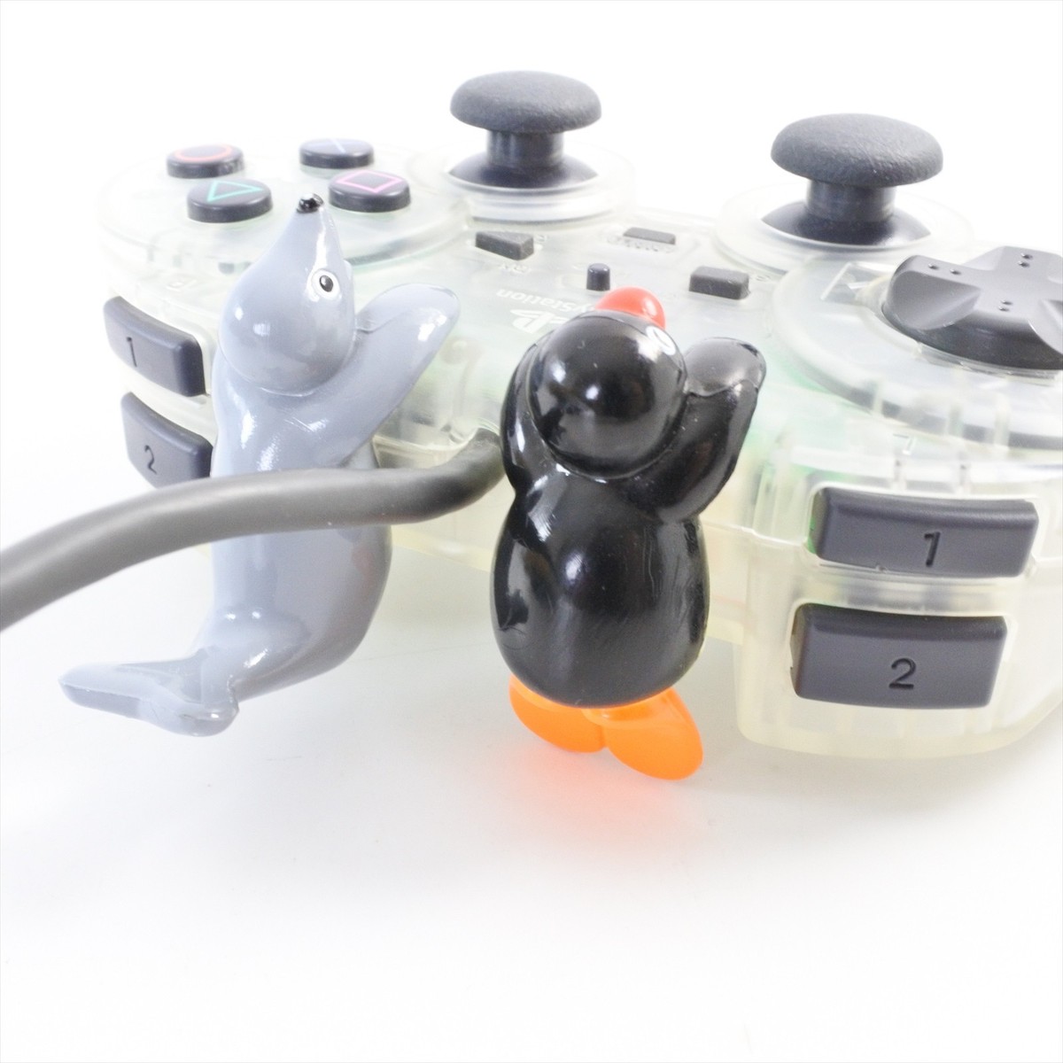 その他 ASCII PAD PINGU VERSION ASCII PAD PINGU Version Clear Controller For Playstation PS1/PS2
