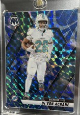 2025 Panini Mosaic - De'Von Achane #58 Reactive Blue Mosaic Prizm