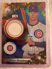 2025 Topps Holiday - Relics Pete Crow-Armstrong #PR-PC Blue Metallic /299 (MEM)