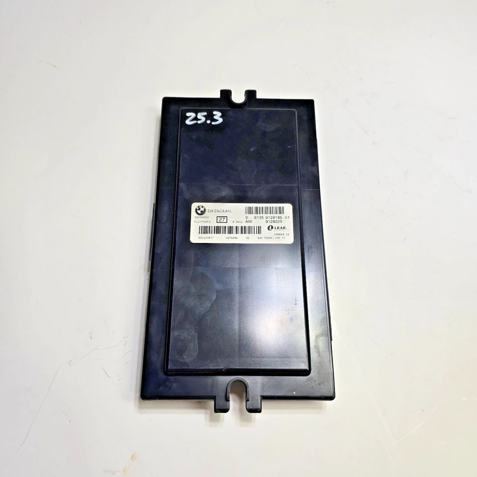 07-10 BMW E90 E92 328i 335i FOOTWELL CONTROL MODULE LEAR 6135 9128185-01 OEM - Image 2 of 4