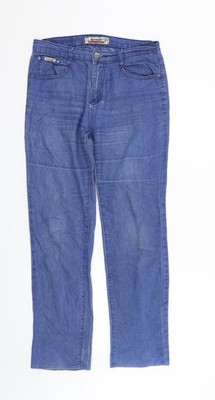 Sunbird Damen Blue Straight Jeans Größe 30 in L30 in