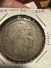 1934 France 20 Francs 0.680 Silver Coin Laurel Branches ASW .4472 oz — photo 2