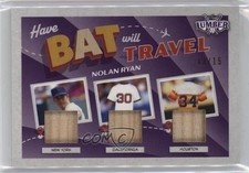 2022 Leaf Lumber Have Bat Will Travel Relics Purple 13/15 Nolan Ryan HOF 7xr